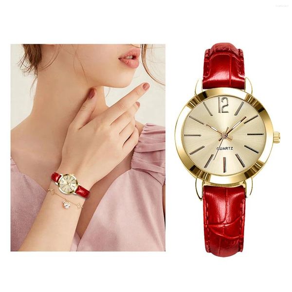 Armbanduhren Damenuhr Top Luxus Mode Lässig Weihnachten Diamant Lederband Analog Quarz Fashi Armbanduhren Verkauf von Produkten