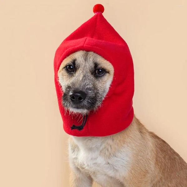 Vestuário para cães Chapéu leve elegante inverno animal de estimação design de cordão ajustável para cães à prova de vento conforto calor