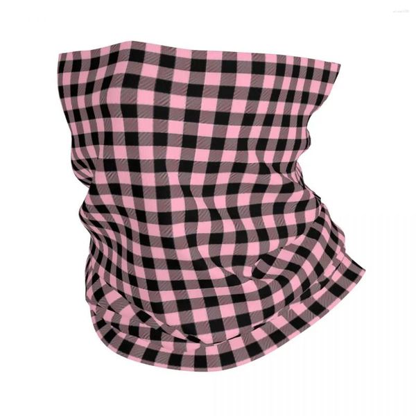 Sciarpe Rosa Chiaro Stampa Scozzese Boscaiolo Bandana Copri Collo Sciarpa Magica Stampata Calda Maschera per il Viso Ciclismo Unisex Adulto per Tutte le Stagioni