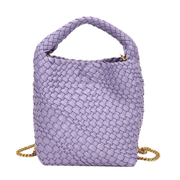 Borsa alla moda Piccola borsa tessuta fatta a mano per le donne Borsa a tracolla portatile di grande capacità in pelle morbida Grande e di fascia alta Sensazione di una borsa per pendolarismo a spalla 230428bj