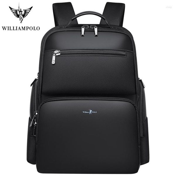 Backpack Men's Ombro Bolsa de ombro Lazer de Viagem multifuncional de viagem de grande capacidade Trendência do computador