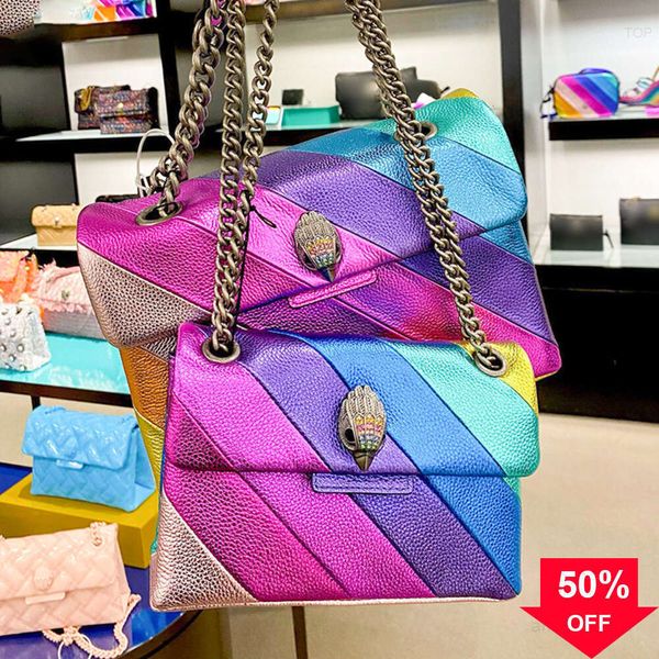 articoli da toeletta Kurt Geiger pochette bianca a tracolla borsa del progettista Borse arcobaleno di lusso tote da viaggio moda grande catena Borse Donna Uomo borse in pelle lusso Shou