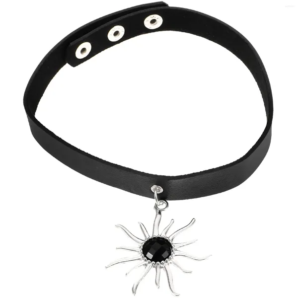 Colares de pingente Masquerade Gargantilha Colar Mulheres Trendy Goth Maquiagem Preto Chocker