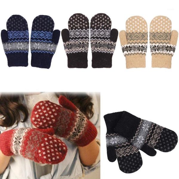 Пять пальцев перчатки 2023 зимние дамы вязание хлопкотисты