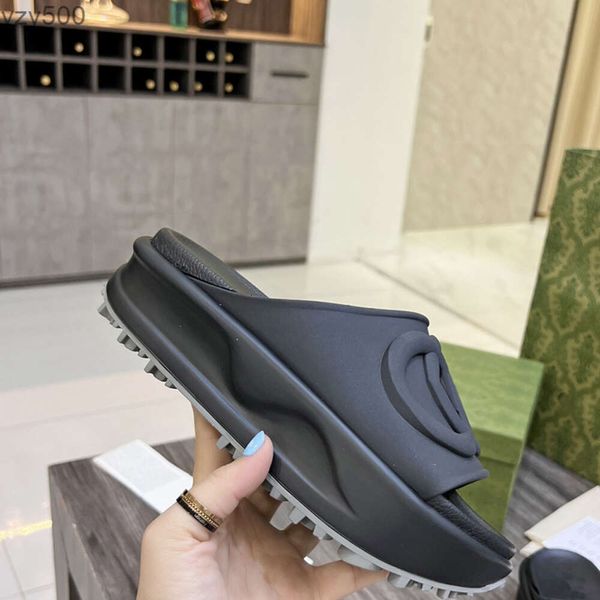 Gucci Guccie GG Вы Slides femininos com chinelos de grife interligados estilo Itália Tamanho 35-42 modelo HX01 gglies 2MHZ
