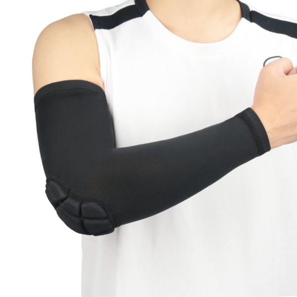 Joelheiras cotovelas protetora de braço de braço articular Anti-colisão Ciclismo de verão Externo correndo favo de mel manga de proteção solar