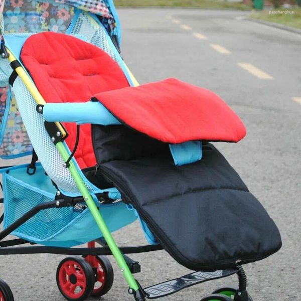 Peças de carrinho de bebê saco de dormir térmico e à prova de vento botas crianças carro footmuff algodão almofada kick guard atacado