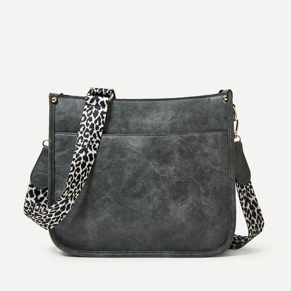 Bolsa de ombro de moda Bag feminina ao ar livre Saco de ombro de ombro de leopardo PU Crossbody Bag