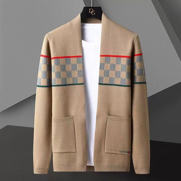 2023 lüks için sweaters V- Neck moda örgü kaşmir hırka kazak Kore tarzı erkekler moda hırka ceket erkek giysileri