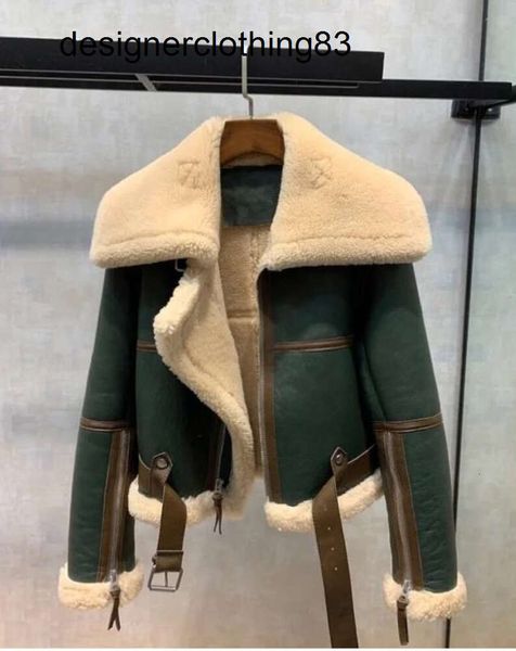cappotto da motociclista in PU bomber da esterno in lana stampato abiti autunnali per donna autunno e blazer donna inverno 2023