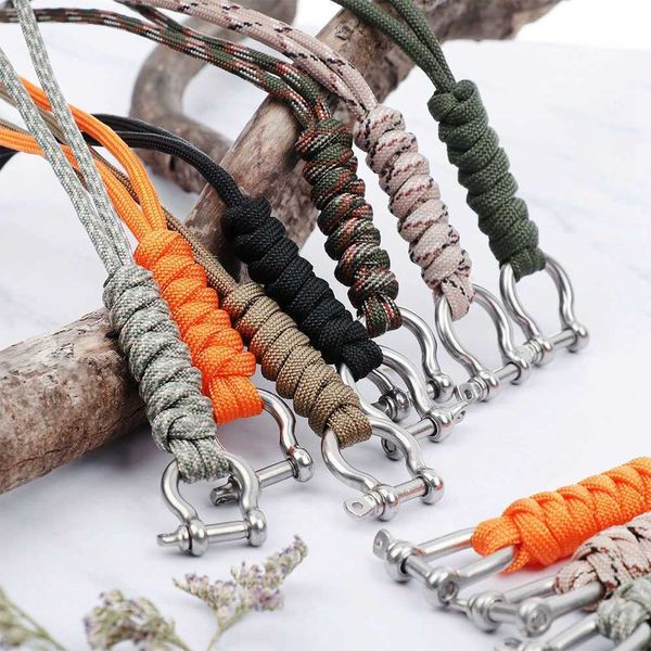 5 PCS Karabiners Outdoor Paraplu Touw Camera Anti-verloren Lanyard Klim Sleutelhanger Tactische Survival Tool Karabijnhaak Koord Rugzak Gesp P230420