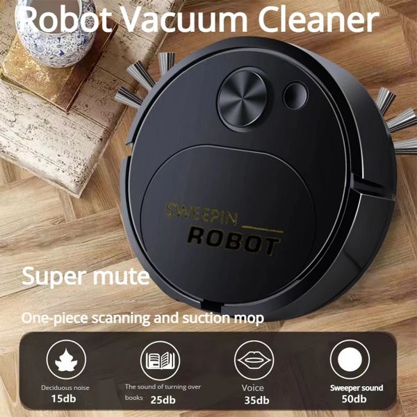 Aspirapolvere Mini robot spazzante intelligente wireless portatile 3in1 aspirapolvere ricaricabile per casa e ufficio 231120