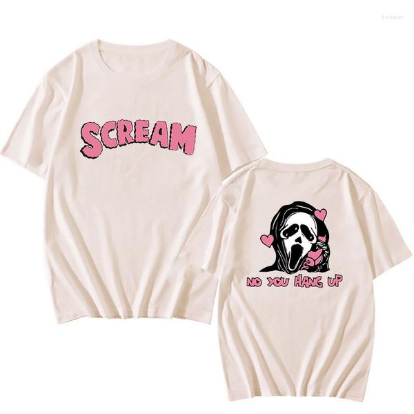 Herren-T-Shirts 2023 Scream VI Shirt Cartoon Print Damen Kawaii Funny Casual Cotton Fans Unisex O-Neck Graphic Tees Kurzarm Y2k Tops