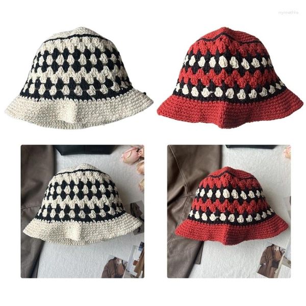 Beralar Batı Hepburn Şapka Beyaz Çizgiler Nefes Alabilir Cloches Style Vintage Tığ Dalgaları Po Props Headgear Toptan