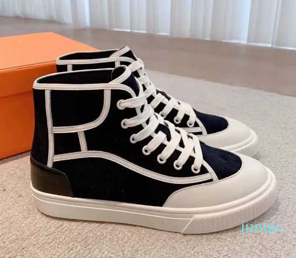 Top luxo masculino de cano alto levantar tênis sapatos de couro de bezerro formadores ultra-leve sola skate