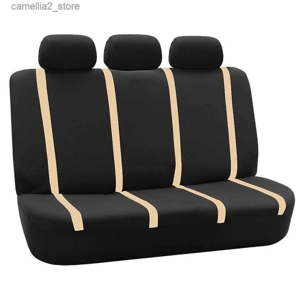 Capas de assento de carro Universal Car Rear Seat Cover Impermeável Automóvel Assento Protetor Almofada Interior Acessórios Vermelho Preto Azul Bege Cinza Q231120