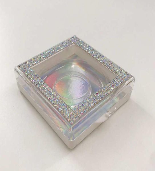 25 mm 3D 27 mm 3D-Nerzwimpern Kundenspezifische Verpackung Leere Glitzer-Strass-Box Verkauf natürlicher 5D-Nerzwimpern4787340