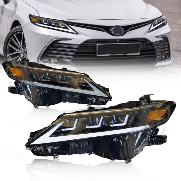 Faróis LED Lâmpada para Toyota Camry 20 18-2023 LED Farol Luzes de sinal Turn High Low Car Lamp