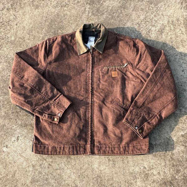 Designer-Herren-Carhart-Jacken, Vintage-Jacke aus gewaschenem Segeltuch, Revers-Strickjacke, Carharttlys-Jacke, schmale, bemalte Patch-Jacken, Oberbekleidung, Mäntel, Tränen j14