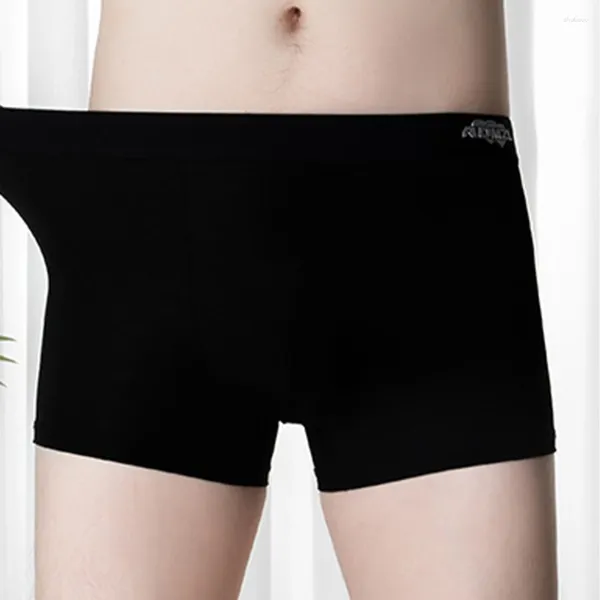 Cuecas masculinas modal skin-friendly boxer briefs jacquard confortável troncos roupa interior bulge bolsa shorts macios elásticos roupa de banho