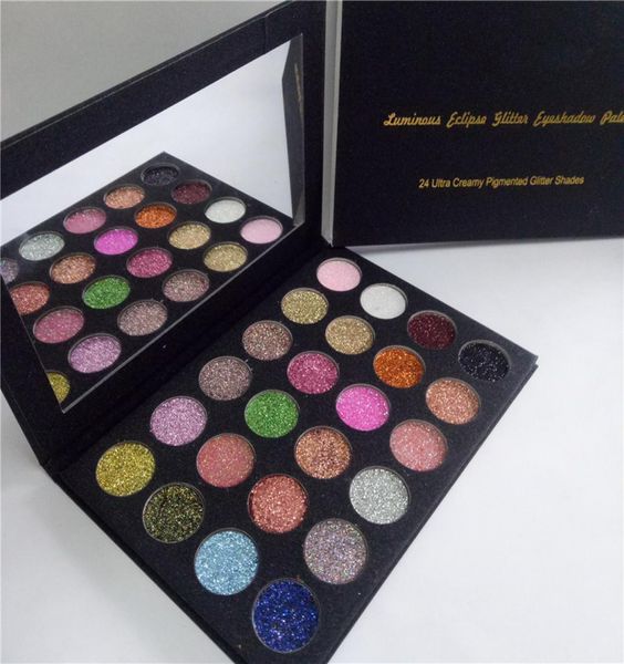 Nova paleta de sombras de maquiagem de natal edição luminosa 24 ultra cremoso pigmentado glitter sombra de olho destacando pó 7996404