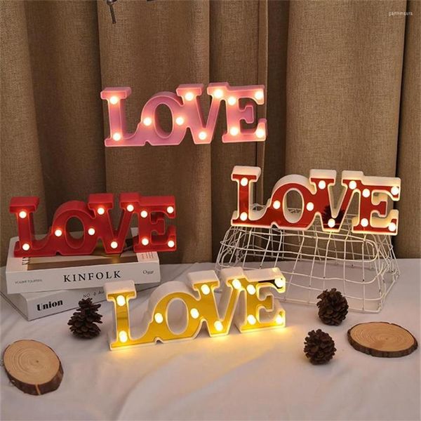 Aşk Neon Lights LED Sign Valentines Günü Dekor Düğün Odası Yatak Odası Romantik Atmosfer Dekorasyonları Prop Partisi Sarf malzemeleri272n