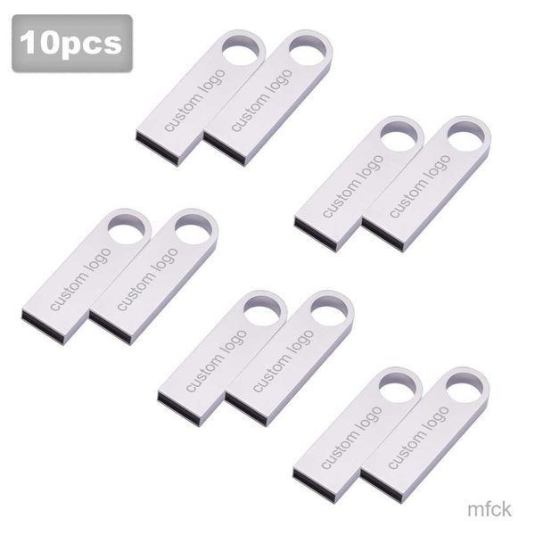 Speicherkarten USB-Stick 10pcs/lot USB-Stick 128 GB Memory Stick 32 GB 4 GB Metall-USB-Flash-Laufwerk 128 GB USB-Stick 64 GB 8 GB USB-Stick 16 GB Geschenk Benutzerdefiniert