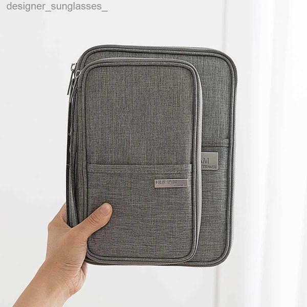 Fermasoldi Portafoglio da viaggio caldo Porta passaporto familiare Creativo Custodia per documenti impermeabile Organizzatore Accessori da viaggio Borsa per documenti Porta carteL231120