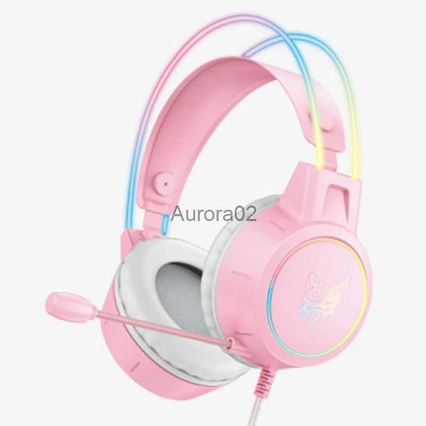 Handy-Kopfhörer Neues X15 PRO am Kopf montiertes, leuchtendes Kopfstrahl-Gaming-Headset mit Mikrofon, Stereo-Computer-Notebook-Handy-Headset YQ231120