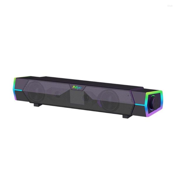 Alto -falantes combinados 4D Surround Sound Bar Bluetooth 5.3 Alto -alto -falante Subwoofer estéreo para laptop PC teatro TV USB