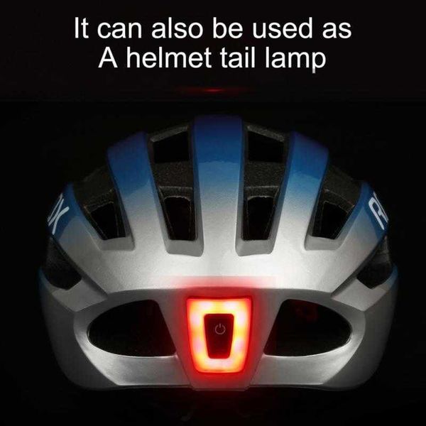 Caschi da ciclismo RNOX Nove modalità Casco da bicicletta Fanale posteriore Sicurezza Casco da equitazione Spia luminosa Bicicletta da strada MTB Casco Bici da bicicletta Casco Ciclismo P230419