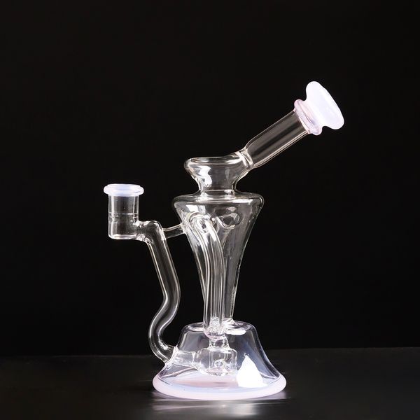 narghilè shisha ash catcher Il 2023 ruota d'argento affumicato blu chiaro di altissima qualità piattaforma petrolifera a riflusso bubble bong narghilè acqua bong bong tornado dab bowl Personalizzazione