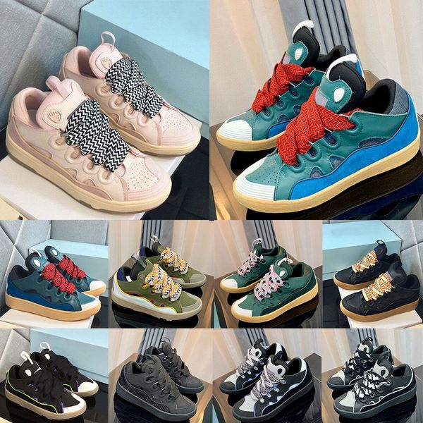 Tasarımcı Mesh Dokuma Dobant Koşu Ayakkabıları Lüks Rahat Ayakkabı Stil Sneaker Kabartmalı Deri Sabitlikler Erkek Kadın Calfskin Ayakkabı Kauçuk Platform