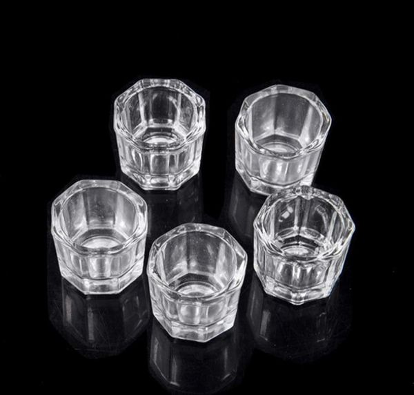 Pó líquido acrílico Dappen Dish Glass Crystal Cup Ferramenta para unhas Art4131658