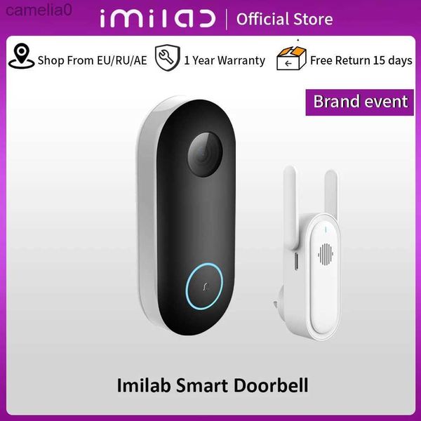 Doorbells Imilab Akıllı Video Kapı Zili 5200mAH Güvenlik Kamera Doğru İnsan Tespit Yerel Storag Anında Uyarı 2.5kl231120