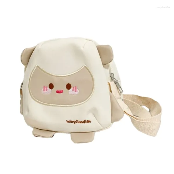 Вечерние сумки, сумка через плечо с милыми животными, большая вместимость, через плечо для женщин и девочек, повседневная нейлоновая сумка в японском стиле с мультяшным медведем 517D
