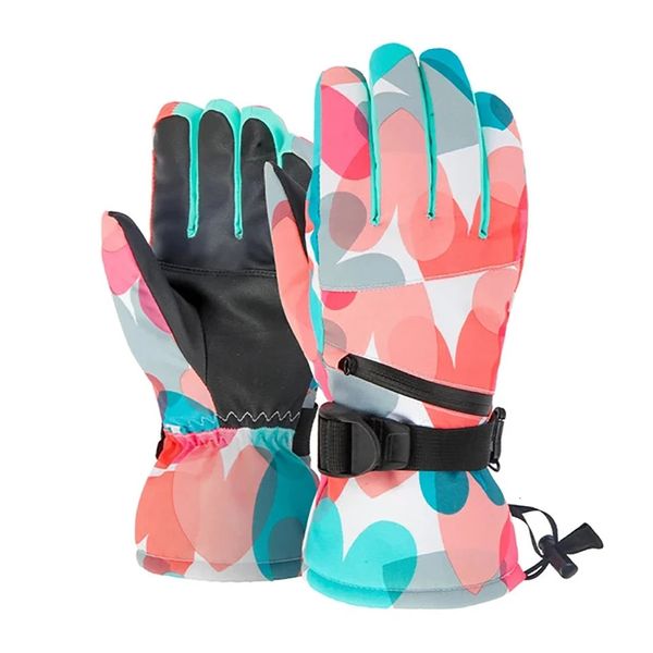 Gants de ski Hiver hommes gants de Ski ultralégers écran tactile polaire chaud femmes enfant gants de Snowboard imperméable moto gants de neige thermique 231120