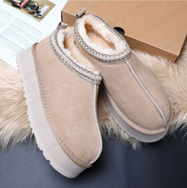 Pantofole Tasman Ciabatte in pelliccia di castagno Pelle di pecora 1uggslies-12 stivali Stivali Tazz Nuovi muli Donna Uomo Ultra Mini Stivali con plateau Scarpe slip-on Stivali in pelle scamosciata Autunno Inverno YE3ess