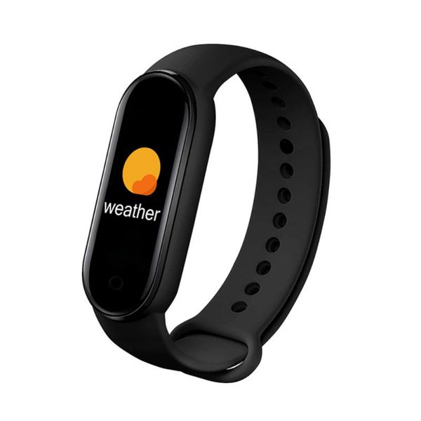 Orologio da polso intelligente M6 Fitness Tracker Monitoraggio della frequenza cardiaca Monitor della pressione sanguigna Schermo a colori Braccialetto intelligente per uomo e donna