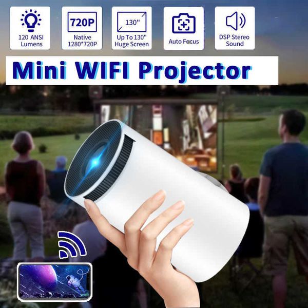 Projetores 720p 4k wifi mini tv portátil home theater cinema hdmi suporte android 1080p para xiaomi samsung celular