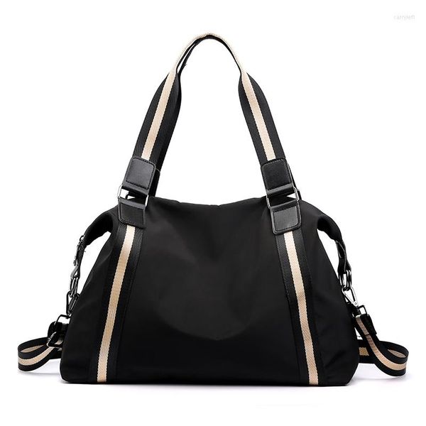 Вечерние сумки Большая черная сумка для женщин Большая бродяга кусочек сумки вместительная сумочка качество оксфордская ткань кроссбада