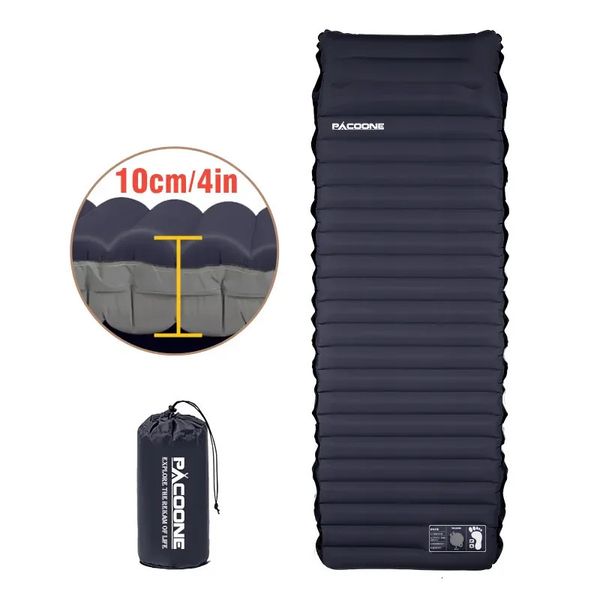 Outdoor-Pads verdicken Camping-Matratze, ultraleicht, selbstaufblasend, mit eingebauter Luftpumpe für Reisen, Wandern, Angeln 231120