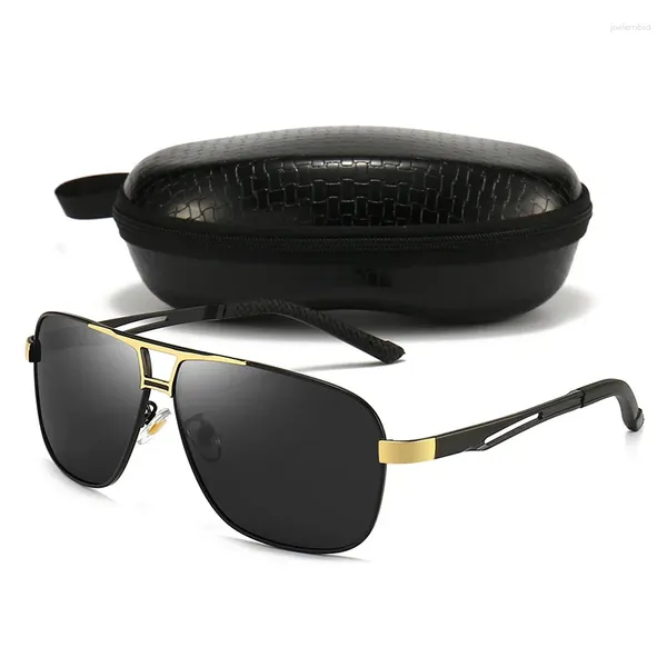 Солнцезащитные очки Pilot Design, поляризационные для мужчин и женщин, винтажные трендовые солнцезащитные очки Polaroid для вождения и рыбалки, модные очки, зеркало