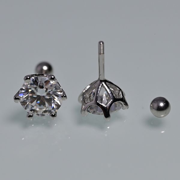 Baumelnder Kronleuchter Smyoue 8 mm D Farbe 2,0 Karat 100 % Ohrstecker für Damen mit Schraubgewinde Ohrstecker 925 Silber Schmuck Pass Diamond Test 230419