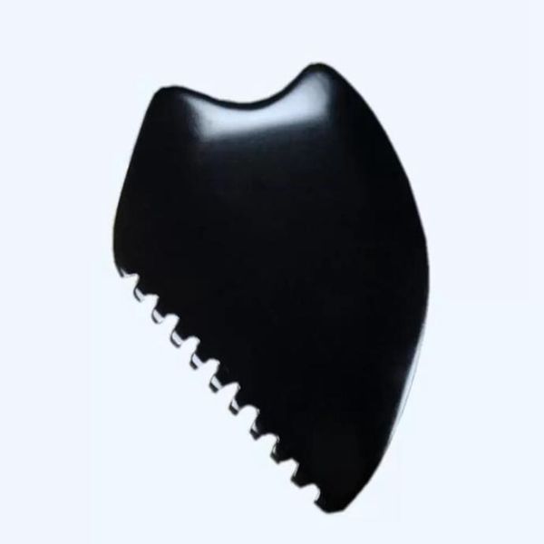 Pietre da massaggio Rocks Big Gua Sha Strumenti per il corpo del viso GuaSha Scraping Bian Scraper Tool Black