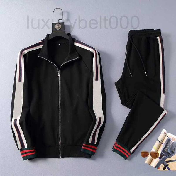 Tute da uomo Tuta di design giacca di abbigliamento di lusso striscia rossa Giacca a vento cappotto outwear Lettere classiche sulle maniche stampa abito patchwork pantaloni sportivi