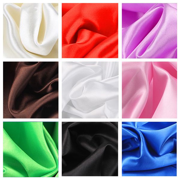 Stoff 34 Farbe weicher Satin Stoff Hochzeit Dekoration Box Futter DIY Kleidung Nähen Hintergrund Zubehör 230419