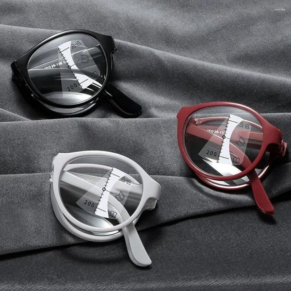 Sonnenbrille Klappbare Lesebrille Damen Herren Anti-Blaulicht Multifokus Brillen TR90 Weitsicht Dioptrien 1,0 1,5 bis 4,0