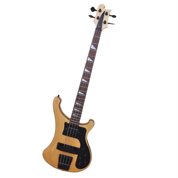 4 Strings Original Wood Color Bass Guitar de baixo com Pickguard preto Oferece logotipo/cor personalizada