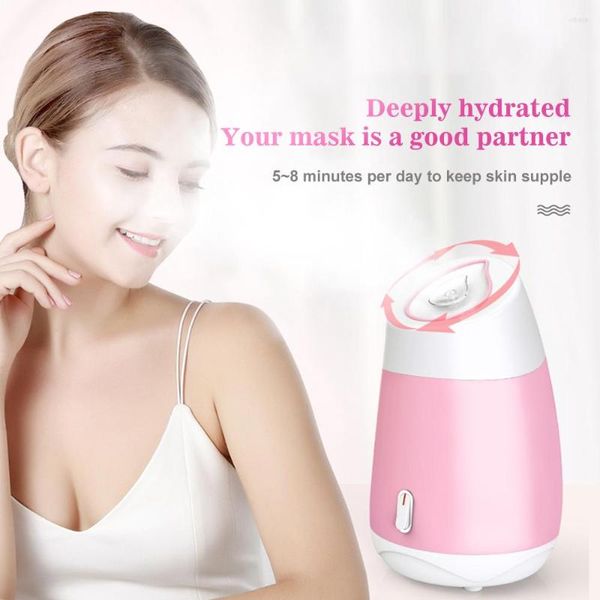 Dekorative Figuren Nano-Ionen-Gesichtsdampfer Thermal Spray Face Sprayer Luftbefeuchter Spa Dampfwerkzeug Open Pore Feuchtigkeitscreme Hautpflege W9